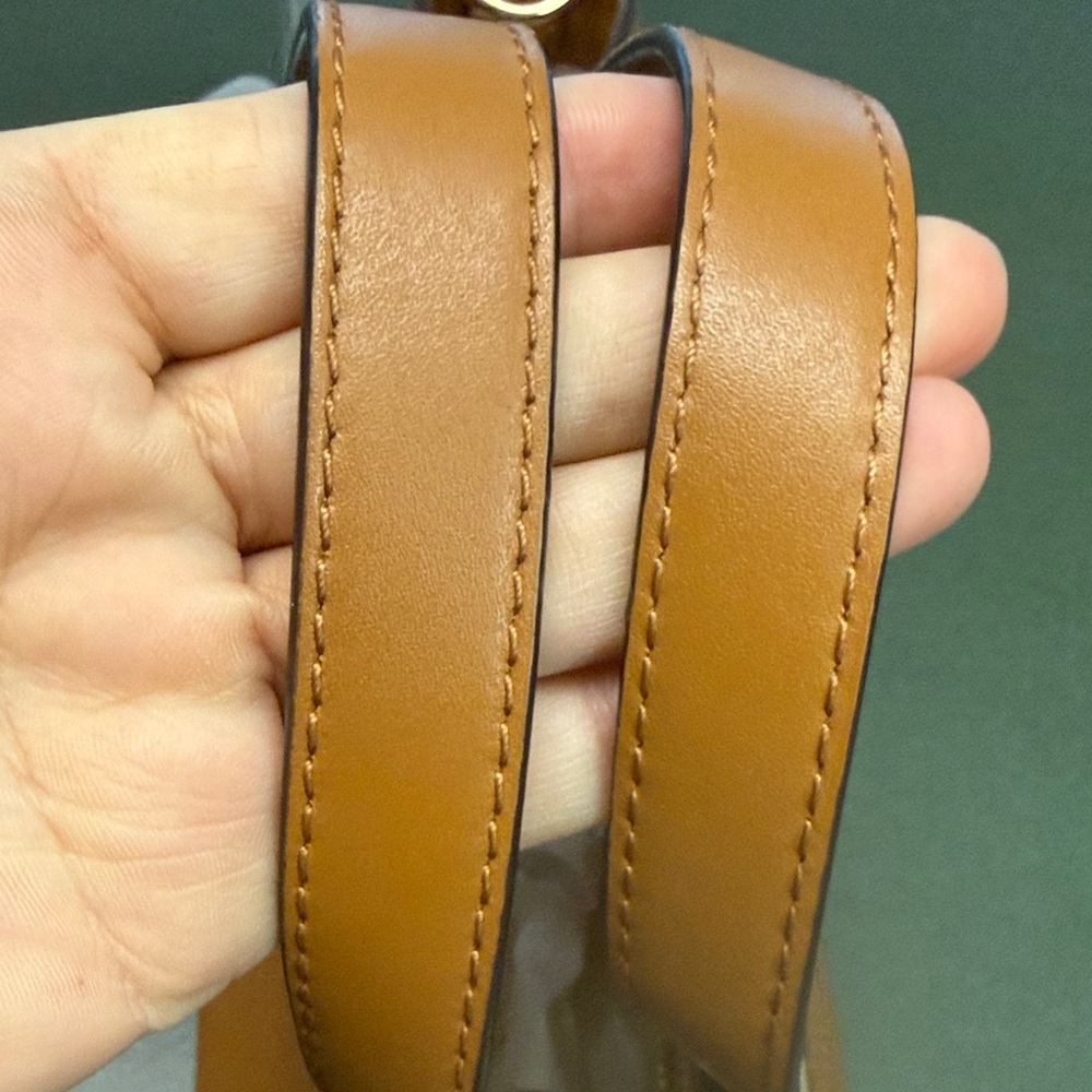 Michael Kors Brown and Cream Striped Tote - Picture 9 of 12
